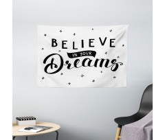 Self Confidence Phrase Wide Tapestry