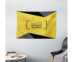 Geometric Motivational Wide Tapestry