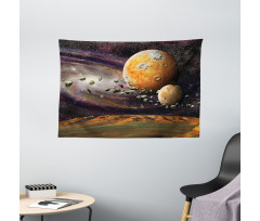 Universe Space Planets Wide Tapestry