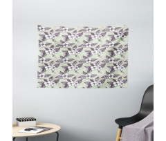 Nostalgic Style Nosegay Wide Tapestry