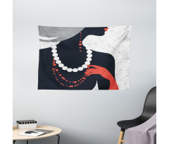 Pearl Necklace Wide Tapestry