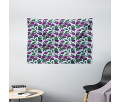 Branches of Plum Fruit Wide Tapestry