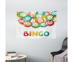 Lottery Game with Balls Wide Tapestry