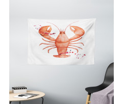Fresh Organic Seafood Wide Tapestry
