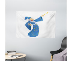 Old Man Abracadabra Wide Tapestry