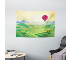 Peaceful Summer Field Wide Tapestry