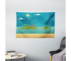 Tropical Islands Ocean Wide Tapestry