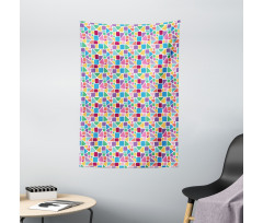 Abstract Mosaic Tile Tapestry