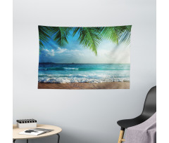 Palms Tropical Island Wide Tapestry