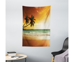 Palm Tree Exotic Beach Tapestry