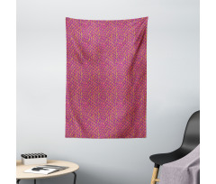 Fish Scale Style Waves Tapestry