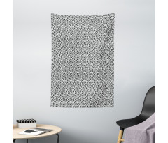 Spiral Curly Shapes Tapestry