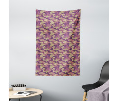 Arch Shapes Doodle Art Tapestry