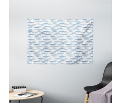 Abstract Watercolor Effect Wide Tapestry