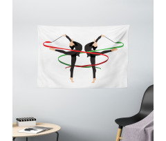 Olympic Sports Theme Wide Tapestry