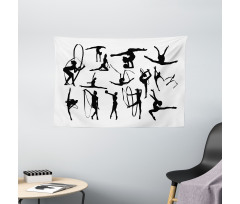 Aerobic Theme Design Wide Tapestry