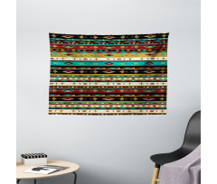 Theme Folkloric Motif Wide Tapestry