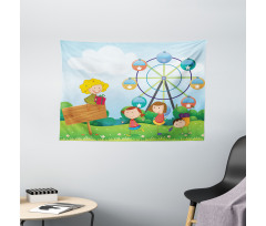 Doodle Kids Play Wide Tapestry
