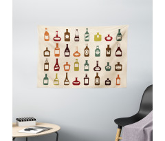 Alcoholic Strong Drinks Wide Tapestry