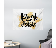 Rock Star Words Wide Tapestry