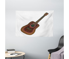 Acoustic Guitar Wide Tapestry