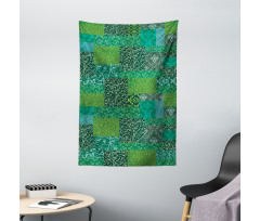 Curly Ornaments in Squares Tapestry