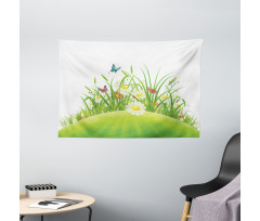 Summer Hill Wildflowers Wide Tapestry