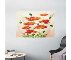 Flower Bouquet Arrangement Wide Tapestry