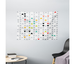 Hipster Triangles Wide Tapestry