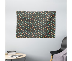 Colorful Blots Random Wide Tapestry