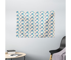 Mountain Blueberry Fruit Wide Tapestry