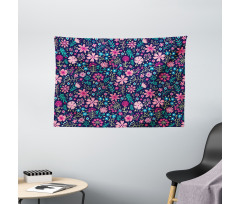 Vibrant Lily Bouquets Wide Tapestry