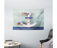Anchor and Rope Motif Wide Tapestry