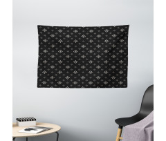 Diamond Shapes Art Wide Tapestry