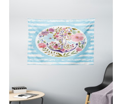 Nautical Anchor Marine Wide Tapestry