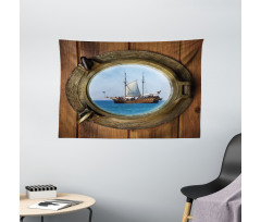 Ship Window with Cruise Wide Tapestry