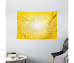 Sunburst Spiral Stripes Wide Tapestry