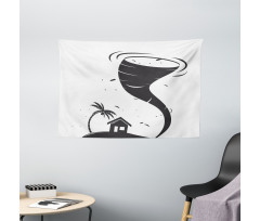 Hurricane and Little House Wide Tapestry