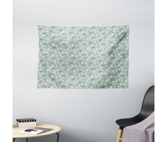 Balloons on Animal Trunks Wide Tapestry