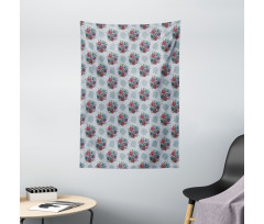 Abstract Bouquet of Flowers Tapestry