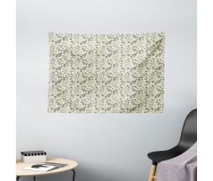 Blooming Spring Nature Theme Wide Tapestry