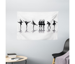 Ballerinas on Stage Dance Wide Tapestry