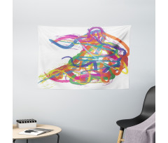Abstract Art Dancer Wide Tapestry