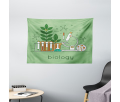 Biology Laboratory Workspace Wide Tapestry