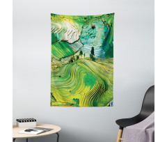 Aerial Scenery Nature Tapestry