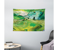 Aerial Scenery Nature Wide Tapestry