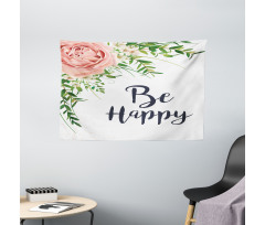Romantic Bouquet Wide Tapestry