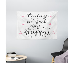 Grunge Inspirational Words Wide Tapestry