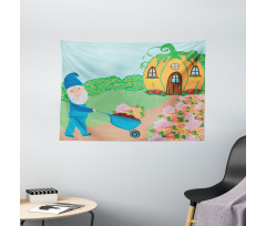 Magic House in the Forest Wide Tapestry