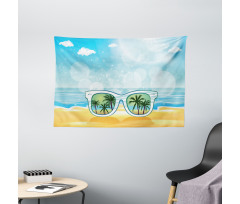 Sunglasses Reflection Tree Wide Tapestry